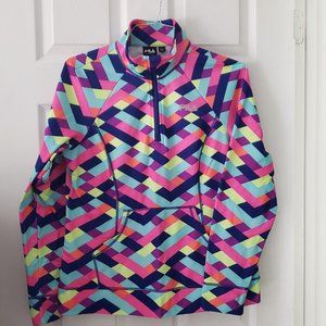 Fun Colorful Fila Sport Long Sleeve Performance Top, L